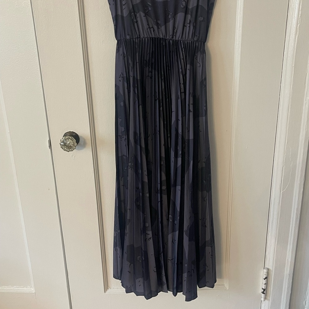 All Saints Lera Midnight Blue Pleated Midi Dress - Picture 5 of 11